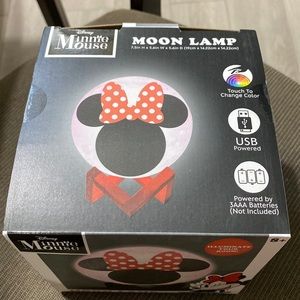 Minnie Mouse Moon Lamp